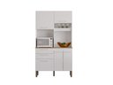 Ver imagem 2 de Armário de Cozinha 5 Portas 2 Gavetas Dubai Salleto Branco