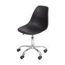 Ver imagem 3 de Kit 2 Cadeiras Escritório Eames Giratória com Rodízio Dkr Preto