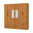 Ver imagem 1 de Guarda Roupa 6 Portas 6 Gavetas e Espelho Unique -grand Line