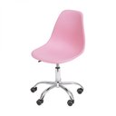 Ver imagem 3 de Kit 2 Cadeiras Escritório Eames Giratória com Rodízio Dkr