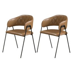 Conjunto 6 Cadeiras Jantar Base Metal Retro - 7