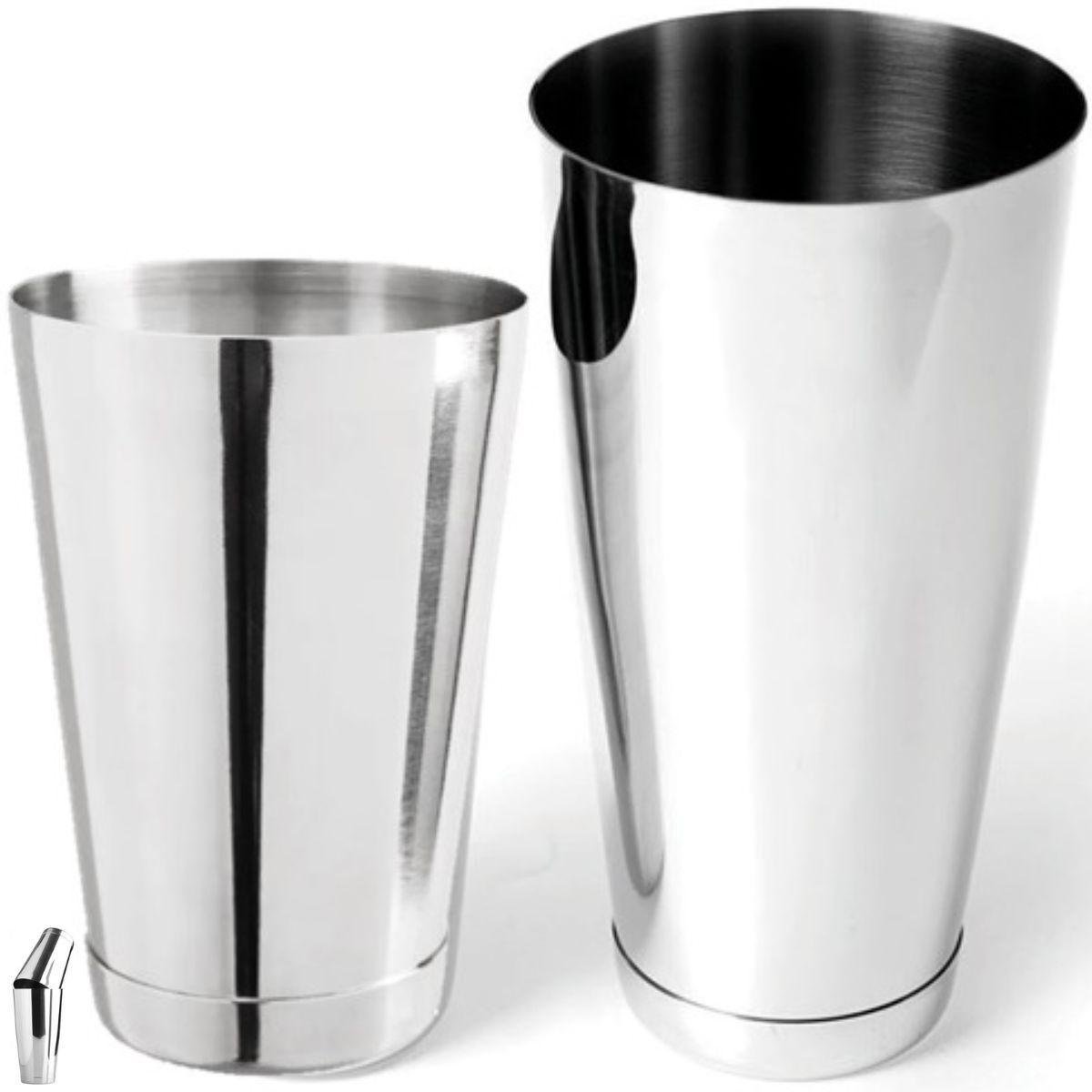 Coqueteleira Inox Profissional Boston Drink Coquetel 2 Copos