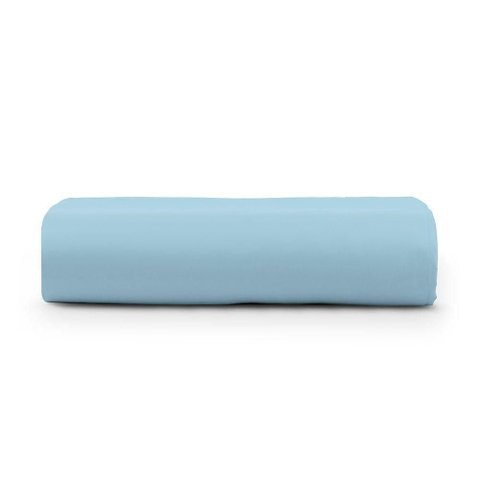 Lençol Casal Cintilante Percal 180 Fios 100% Algodão sem Elástico - Azul