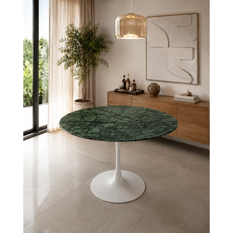Mesa de Jantar Saarinen Redonda 110cm - Verde Guatemala