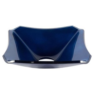 Cuba Chanfrada De Vidro 33cm Azul Escuro Para Banheiro