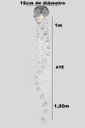 Ver imagem 5 de Lustre Para Lavabo Todo Em Cristal Verdadeiro:1,50M/BIVOLT