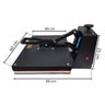 Prensa Térmica Sublimação 40cm X 60cm - Importway - 220 V - 3