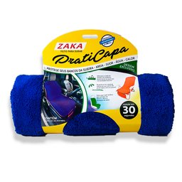 Praticapa Capa Toalha de Microfibra Com Regulagem Para Banco De Carro Ou Cadeira De Praia Azul - 6
