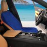 Praticapa Capa Toalha de Microfibra Com Regulagem Para Banco De Carro Ou Cadeira De Praia Azul - 4