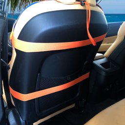 Praticapa Capa Toalha de Microfibra Com Regulagem Para Banco De Carro Ou Cadeira De Praia Azul - 5