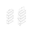 Ver imagem 3 de Nicho Decorativo 5 Prateleiras Marrom