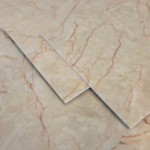 Placa Adesiva Flexível para Parede Mármore Crema Valência 30x60cm