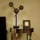Ver imagem 3 de Abajur Luminária Tripla Sala Metal Preto Fosco Luxo Moderno