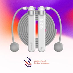Corda de Pular Inteligente Bluetooth na Cor Branca Geonav - 5