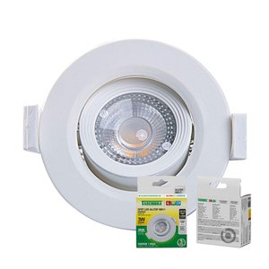 Spot de Led Embutir Alltop Mr11 Redondo 3w Bivolt Taschibra 3000k Branco Quente