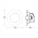 Ver imagem 2 de Spot de Led Embutir Alltop Mr11 Redondo 3w Bivolt Taschibra 3000k Branco Quente
