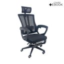 Ver imagem 2 de Cadeira de Escritório Presidente Executiva Oficial Paris - Preto - 1