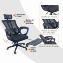 Ver mais imagens de Cadeira de Escritório Presidente Executiva Oficial Paris - Preto - 1