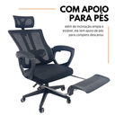 Ver imagem 2 de Cadeira de Escritório Presidente Executiva Oficial Paris - Preto - 1