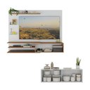 Ver imagem 4 de Painel com Suporte para Tv até 65 Polegadas com Aparador 4 Portas com Espelho Multimóveis Mp1089
