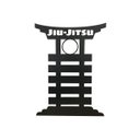 Ver imagem 1 de Porta Faixa De Jiu Jitsu Quadro Mdf Preto + Abraçadeiras 1386