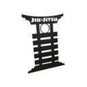 Ver imagem 2 de Porta Faixa De Jiu Jitsu Quadro Mdf Preto + Abraçadeiras 1386