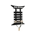 Ver imagem 5 de Porta Faixa De Jiu Jitsu Quadro Mdf Preto + Abraçadeiras 1386
