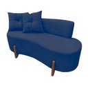 Ver imagem 1 de Namoradeira Sofá Feijão Luna Orgânica Suede Azul Marinho