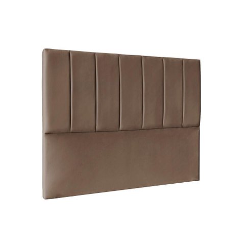 Cabeceira Cama Box Casal 140 cm Isis - Marrom Suede