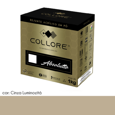 Rejunte Acrilico Pratiko Absoluto - Cinza Luminozitá- 1kg