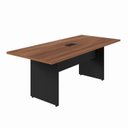 Ver imagem 2 de Mesa Reunião Escritório 6 Lugares 2,00m x 0,90m Caixa de Tomadas e Pés Painel Corporate F5 Office