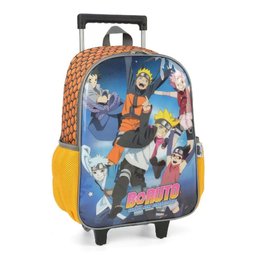 Mochila Com Rodinhas Boruto IC38112BR Laranja - Luxcel - 1