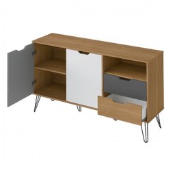 Conjunto Sala de Estar Rack para TV até 55 Polegadas Buffet Bar e Mesa de Centro Estocolmo - 14