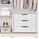 Ver imagem 7 de Guarda Roupa com Espellho 3 Portas 6 Gavetas Cecília Slide Branco