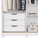 Ver imagem 6 de Guarda Roupa com Espellho 3 Portas 6 Gavetas Cecília Slide Branco