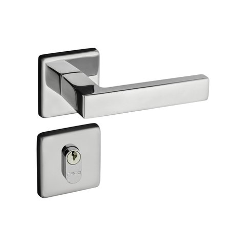 Fechadura 409 com Roseta Cromado Externa