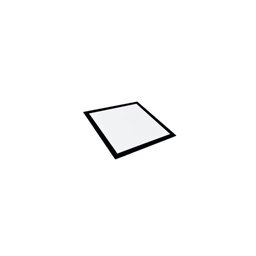 Plafon Painel Led Embutir Quadrado 18w 3000k Preto Luz Quente Decoração - 2