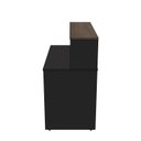 Ver imagem 7 de Balcão de Atendimento para Recepção 120cm Bancada Dupla Studio Nogueira Lamina/Preto