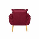 Ver imagem 7 de Kit 2 Poltronas Decorativa Estofada Sala Quarto Escritório Opala Madeira