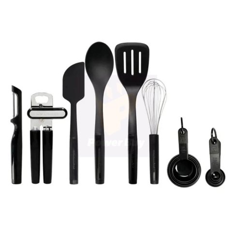 Conjunto Utensílios de Cozinha Preto 15 Peças Kitchenaid