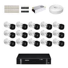 Kit 16 Cameras Full Hd 1080p Ir 20 Mts Vhl 1220b Intelbras, Dvr 16 Canais Intelbras, Hd 1tb, Cabo, F - 8