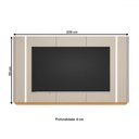 Ver imagem 3 de Painel para Tv até 75 Polegadas Santorini com Led Tauari/off White - Linea Brasil