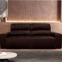 Ver imagem 2 de Sofá de Couro 2 Lugares Alabama 230cm USB M06 Cor Café 490 - Amarena Móveis SOFÁ 2 LUGARES 3 LUGARES