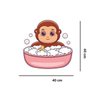 Adesivo de Box Macaquinho no Banho:40 x 40 cm - 2