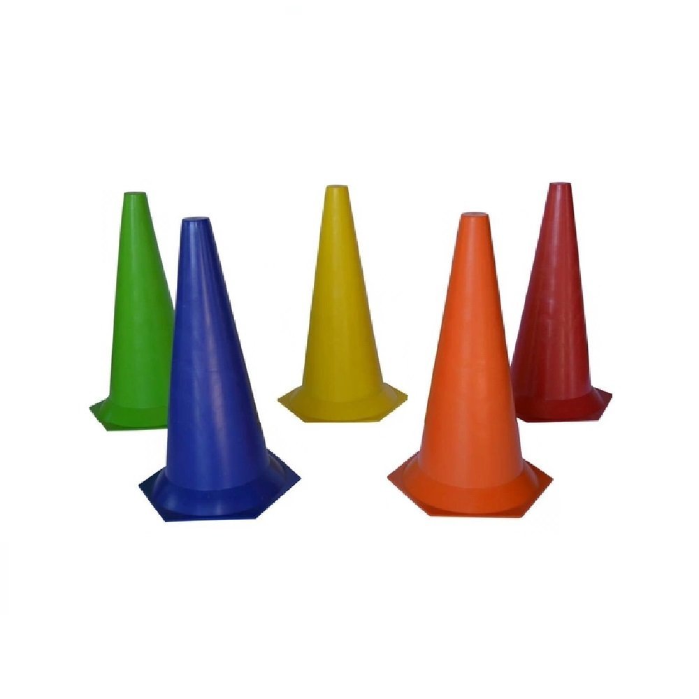 Cone Liso Grande de PVC para treino Funcional de Agilidade e Coordenação