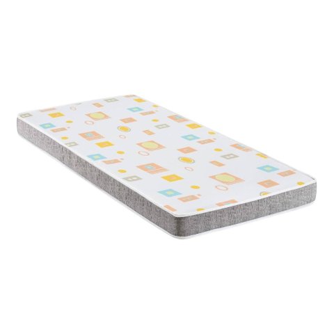 Colchão de Solteiro com Espuma D20 88x188cm Inducol Cr452b Branco/cinza