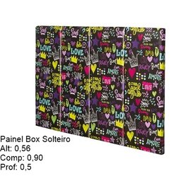 Painel Cabeceira Box 0,90 Infantil Cor Love Smile - Comprar Moveis em Casa - 2