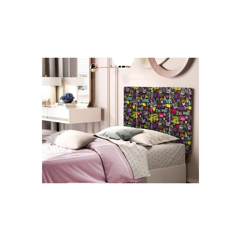 Painel Cabeceira Box 0,90 Infantil Cor Love Smile - Comprar Moveis em Casa Painel Cabeceira Box 0,90 Infantil Cor Love Smile - Comprar Moveis em Casa