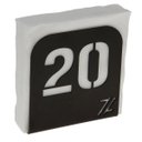 Ver imagem 4 de Porta Guardanapo Restaurante Numerado 1 Ao 20 Preto Acrílico de Mesa