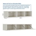 Ver imagem 4 de Rack para TV até 50 Polegadas 135cm Aruá CabeCasa MadeiraOriginals